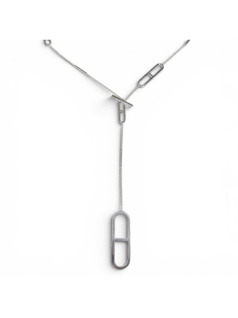 Hermes Ever Chaine D'ancre 925 Necklace 80 Silver